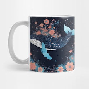 Floral Astral Whale 3 Mug